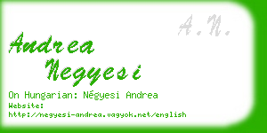 andrea negyesi business card